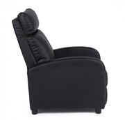 Desirè black leatherette reclining armchair