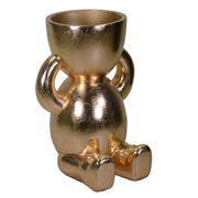 Child gold resin vase holder cm49,5x48h69