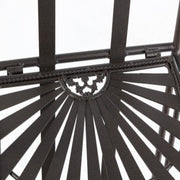 Folding shelf with four shelves in steel Brown RAY 34x30x h153 cm