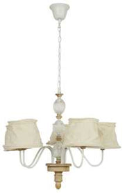 Iron and glass chandelier 68 x 60 cm h