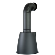 URBAN LUX PARETE extractor hood in burnished stainless steel Ø49 cm