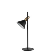 Table lamp in metal and matt black lampshade 18x18x55h cm