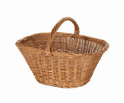 European wicker basket John 1-2 oval cm50x34h21-39