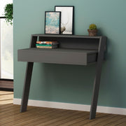 Cowork anthracite wall desk with drawer 94 cm.