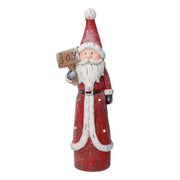 Santa Claus resin red led cm19x14h55,5