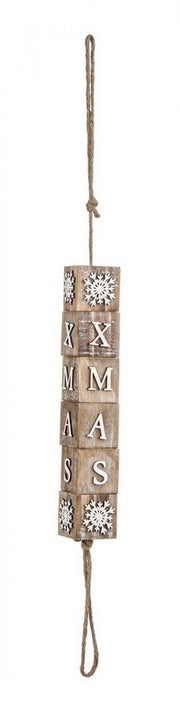 8x Natural Xmas Hang S Decoration