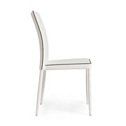 Achille chair with white steel structure