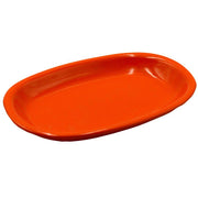 Romeo orange oval plate cm36x25h4