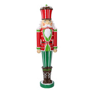 Resin soldier with red led cm18x13h69