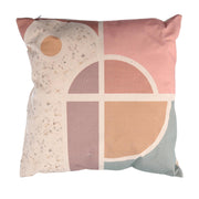 Square multicolor fabric cushion cm38x38
