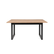 (2c) Modern extendable living room kitchen table oak 160-200 x 90 cm (DENVER50)