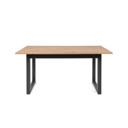 (2c) Modern extendable living room kitchen table oak 160-200 x 90 cm (DENVER50)