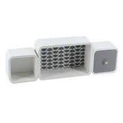 Artemide wooden shelf 2 compartments + 1 rectangular drawer cm49,5x7,8h16,5