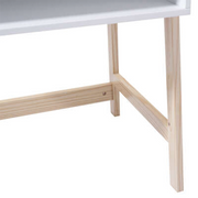 Mini desk in white wood L58 x D46.3 x H52 cm