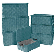Rectangular water green polyester box 1-7 cm40x30h21,5