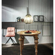 Modern urban black metal chandelier 35 cm