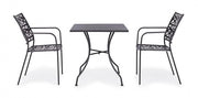Kelsie Anthracite steel table 70x70 cm