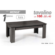 Living room gray coffee table cm 100 x 50 x 40 h
