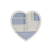 Jewelry box blue Heart in wood