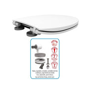 Toilet seat AP slow close model white