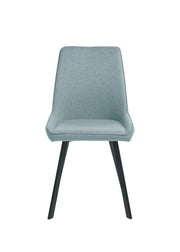 Set of 4 Microfiber Chairs 48cm x 60cm x 87cm