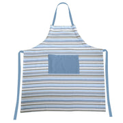 Yarn-dyed air force blue stripe apron cm80x90