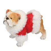 Resin dog with coat 14x8h11 cm