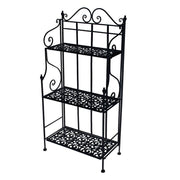 Jessica black metal shelf 3p cm59 x 29 x h118