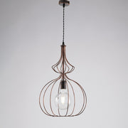 Modern urban industrial black copper chandelier 35 cm