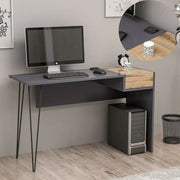 Candy desk anthracite walnut usb ports 121x45