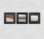 Oil on multicolor canvas and wooden frame 80x80 cm