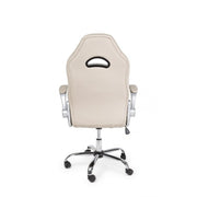 Office armchair upholstered in Boneville Beige leather
