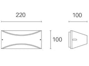 Applique 10W Led 4000K lhasa line white