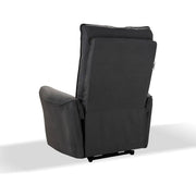 Electric Recliner Armchair in Grey Nabuk Effect - 82 x 98 x 109 cm