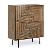 Darsey 4-door cabinet in melamine wood