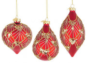 Luxury Red Vt Pendant Set of 3 - 12x