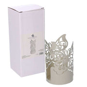 Round cream butterfly metal cup holder cm ø8h20