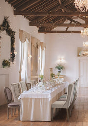 2x Woodrose chair in classic style upholstered wood