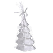 Silver tree paraffin candle cm8h22,5